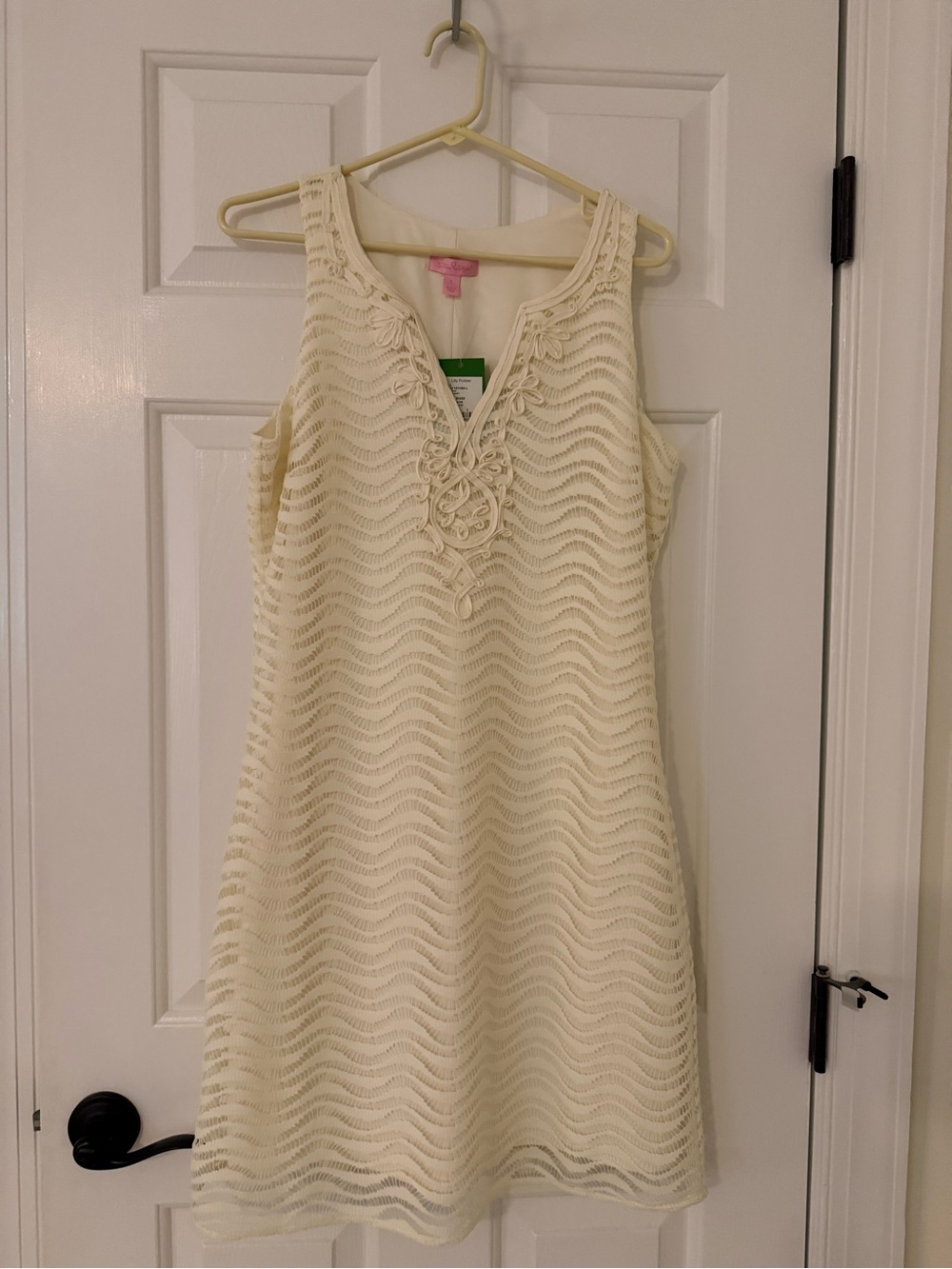 NEW! Lilly Pulitzer Cream Crochet V-Neck Dress